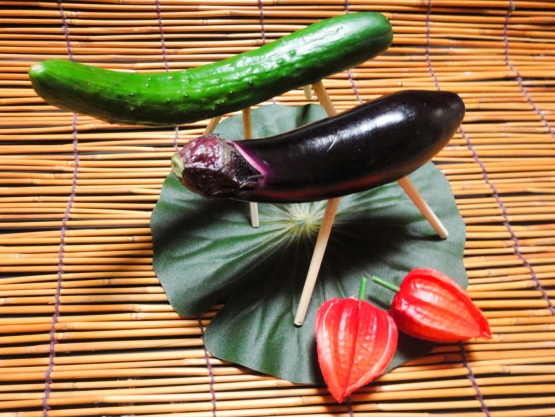 茄子の牛と胡瓜の馬